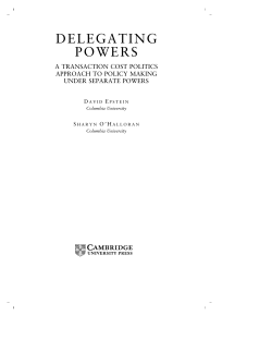delegating powers - Assets - Cambridge University Press