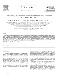 Conductivity enhancement and semiconductor&ndash;metal transition in Ti