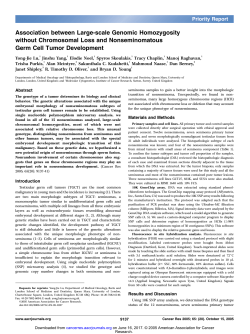 Association between Large-scale Genomic