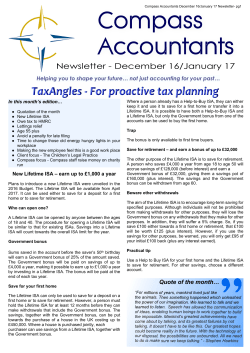 20161207 December January Newsletter