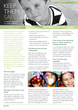 Keep Them Safe Information Exchange