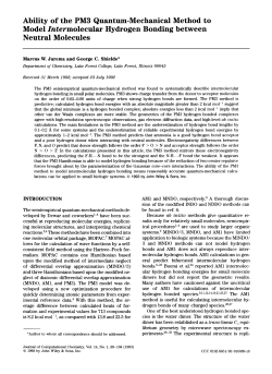 Ability of the PM3 Quantum-Mechanical Method to Model