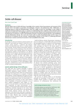Seminar Sickle-cell disease
