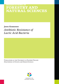 Antibiotic Resistance of Lactic Acid Bacteria