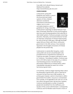 Confucianism Confucianism