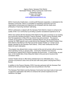 Geneseo Park District Nominated Partner: DHCU Community Credit