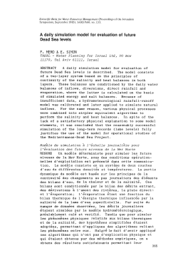 A daily simulation model for evaluation of future Dead Sea levels