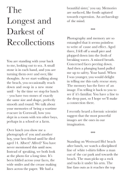 The Longest and Darkest of Recollections