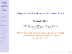 Bayesian factor analysis for count data