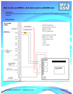 How to wire an IDS805 / 816 alarm panel on MyGSM