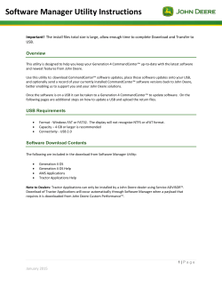 Software Manager Utility Instructions