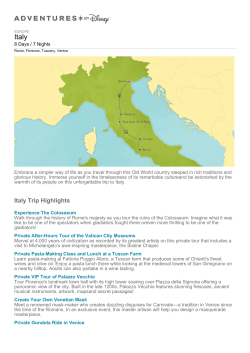 EUROPE Italy - Adventures by Disney