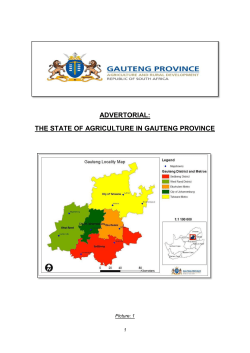 advertorial: the state of agriculture in gauteng province