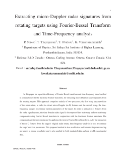Extracting micro-Doppler radar signatures from rotating targets using