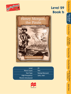Henry Morgan, the Pirate Teacher Notes
