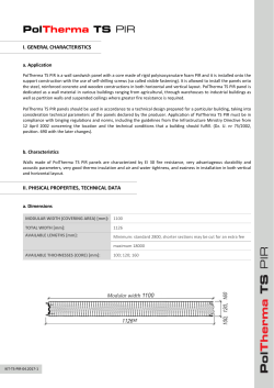 Technical information card PolTherma TS PIR