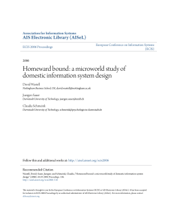 Homeward bound: a microworld study of domestic information