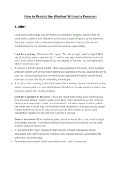 How to Predict the Weather Without a Forecast 4. Other