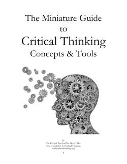 Critical Thinking