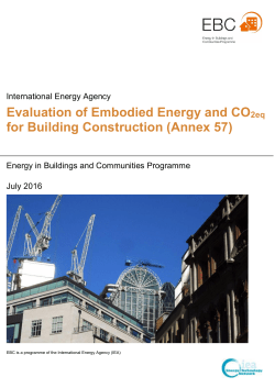 Evaluation of Embodied Energy and CO2eq for Building