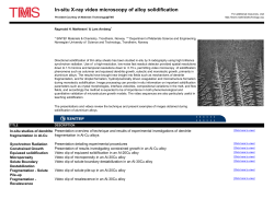 In-situ X-ray video microscopy_alloy solidification