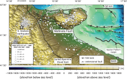 (elevation below sea level) (elevation above sea level)