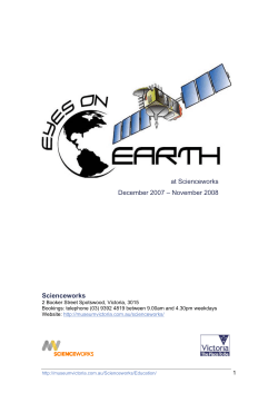 Eyes on Earth - Teacher Notes