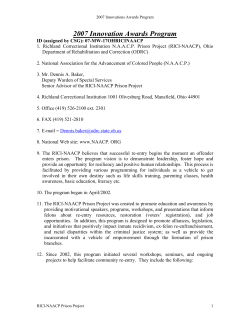 Richland Correctional - Shared State Legislation