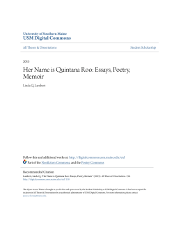 Her Name is Quintana Roo: Essays, Poetry