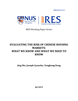 evaluating the risk of chinese housing markets: what we know and