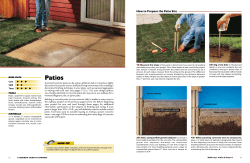 How to make a concrete patio