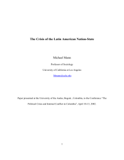 The Crisis of the Latin American Nation-State