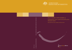 Communities, social capital and public policy: literature review