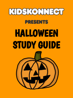 STUDY GUIDE HALLOWEEN - Hantsport Harvest Fest