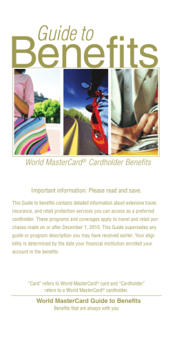 Benefits - Barclaycard