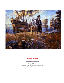 Jamestown Unit - Teaching American History