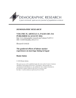 The gendered effects of labour market experiences on marriage