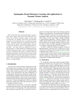 Equiangular kernel Dictionary learning with applications to dynamic