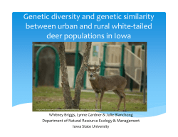 Genetic Diversity and Genetic Similarity Between Urban and Rural