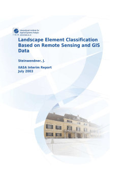 Landscape Element Classification Based on Remote