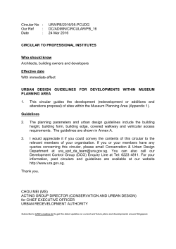Circular No : URA/PB/2016/05-PCUDG Our Ref