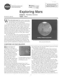 Exploring Mars - Lunar and Planetary Institute
