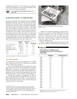 election 2000: a case study
