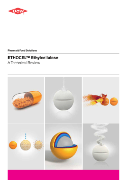 ETHOCEL&trade; Ethylcellulose A Technical Review