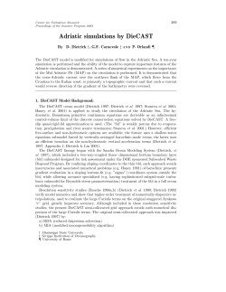 Adriatic simulations by DieCAST