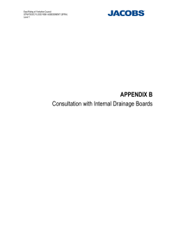 Consultation with Internal Drainage Boards