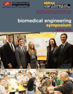 biomedical engineering - School of Biological and Health Systems