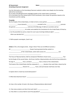 AP US Government &ndash; Constitution