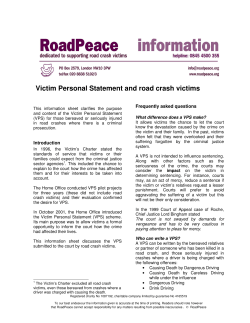 Understanding the Victim Personal Statement