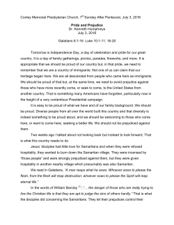 Pride and Prejudice - Conley Memorial Presbyterian Church, Marion